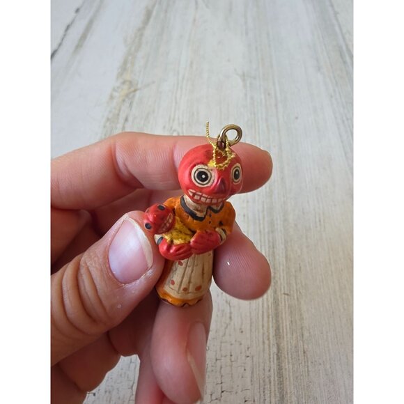 Dept 56 polliwoggs mini pumpkin mom ornament baby Jack O'Lantern Halloween shabb - Picture 5 of 7